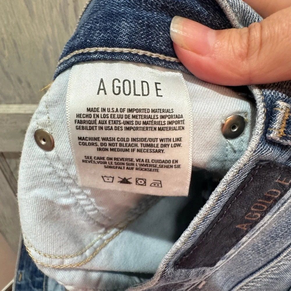 Agolde Parker Jean Shorts size 28 Distressed